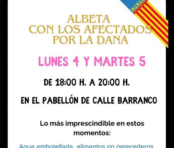 recogida dana albeta