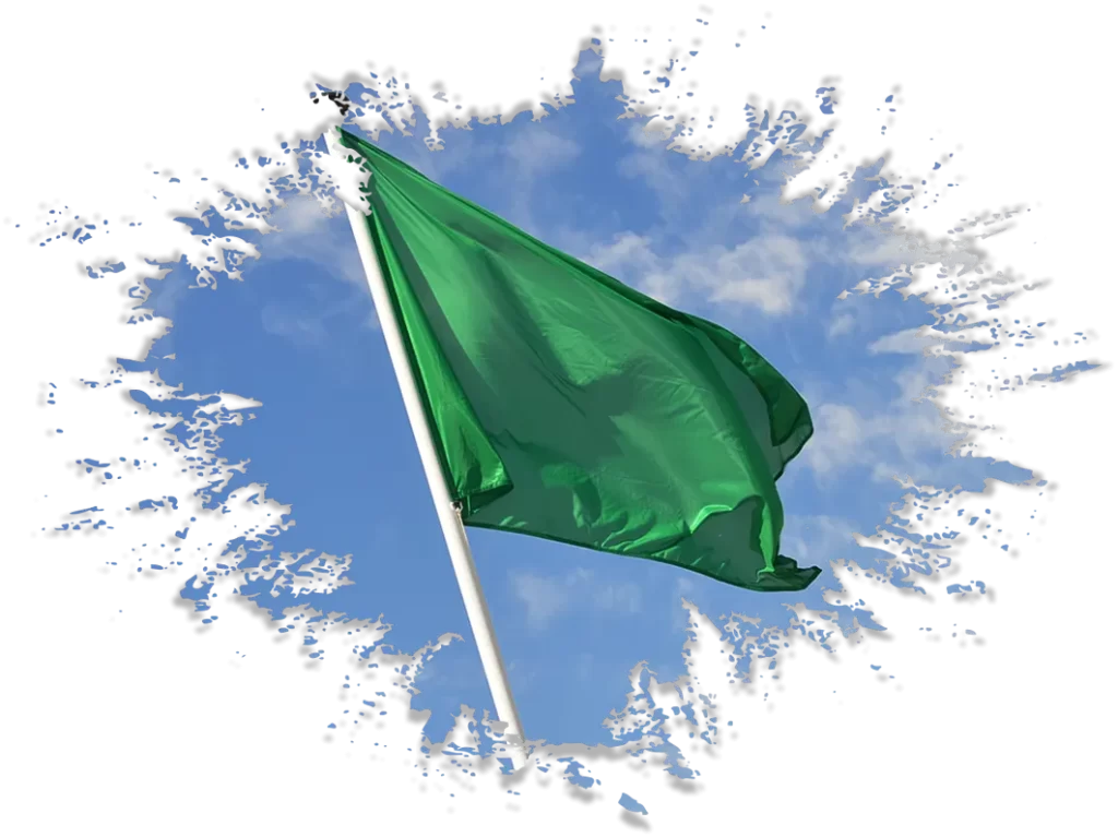 bandera verde de Albeta